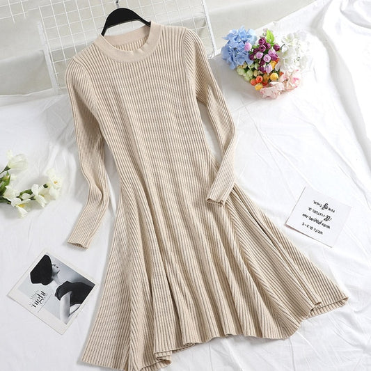 Long Sleeve Sweater Dress - THEGIRLSOUTFITS