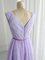 Ivory V Neck Short Prom Homecoming Dress Formal Evening Gown