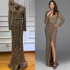Luxury Gold Long Sleeves - THEGIRLSOUTFITS