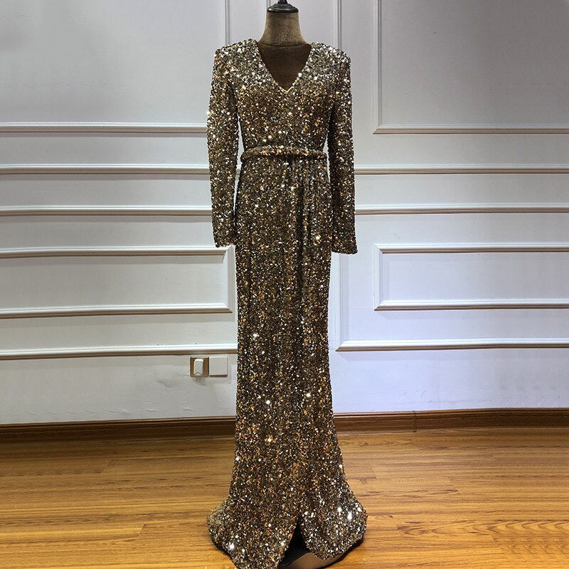 Luxury Gold Long Sleeves - THEGIRLSOUTFITS