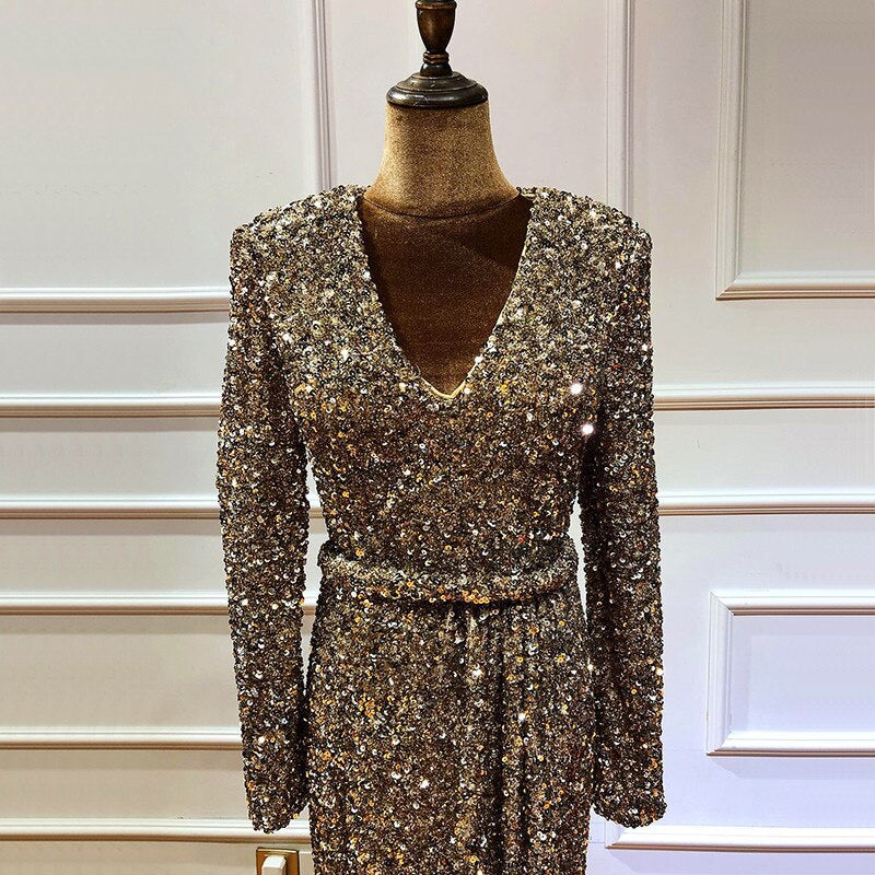 Luxury Gold Long Sleeves - THEGIRLSOUTFITS