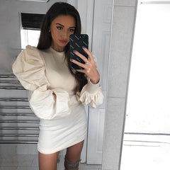 Puff Sleeve Casual - THEGIRLSOUTFITS