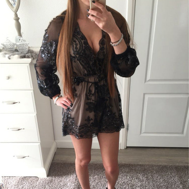 Deep V Long Sleeve - THEGIRLSOUTFITS