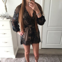 Deep V Long Sleeve - THEGIRLSOUTFITS