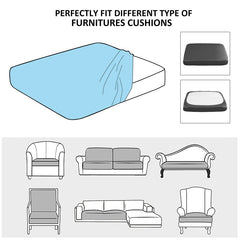 Jacquard Water Resistant Seat Cushion Cover