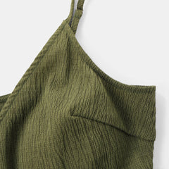 Spaghetti Strap Surplice Dress - THEGIRLSOUTFITS