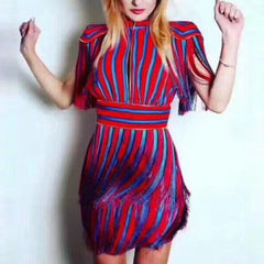 striped fringed hollow - THEGIRLSOUTFITS