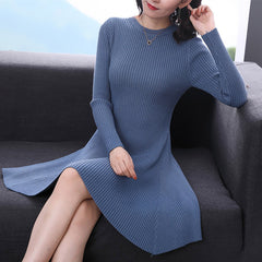 Long Sleeve Sweater Dress - THEGIRLSOUTFITS