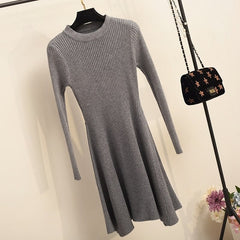 Long Sleeve Sweater Dress - THEGIRLSOUTFITS