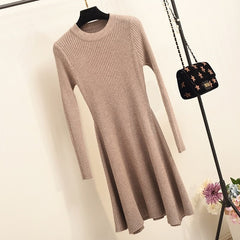 Long Sleeve Sweater Dress - THEGIRLSOUTFITS
