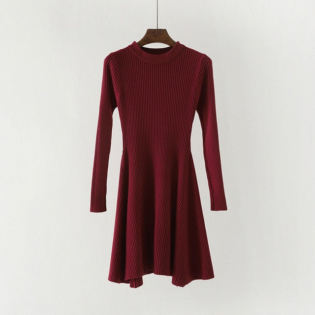 Long Sleeve Sweater Dress - THEGIRLSOUTFITS