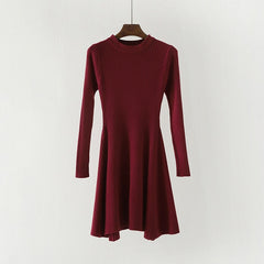 Long Sleeve Sweater Dress - THEGIRLSOUTFITS