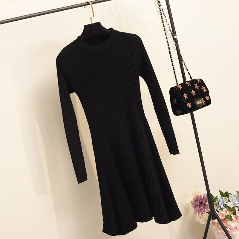 Long Sleeve Sweater Dress - THEGIRLSOUTFITS