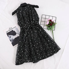 Star Print Organza Puff - THEGIRLSOUTFITS