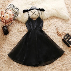 Cross Strap Organza Puff - THEGIRLSOUTFITS