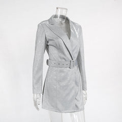 Coat Deep V-Neck Blazer - THEGIRLSOUTFITS