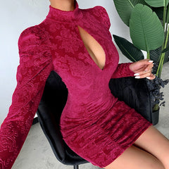 Puff Sleeve Party Dress - THEGIRLSOUTFITS