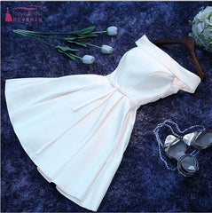 Boat Neck Off The shoulder Satin - THEGIRLSOUTFITS