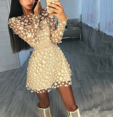 Floral Lace Dress - THEGIRLSOUTFITS