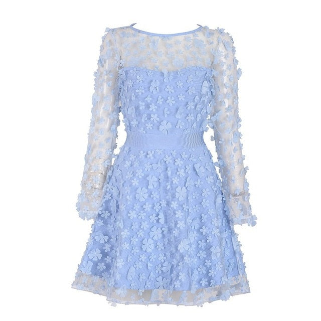 Floral Lace Dress - THEGIRLSOUTFITS