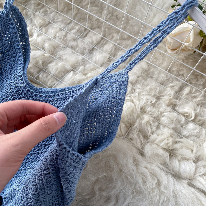 Knitted Patchwork Mesh Sexy - THEGIRLSOUTFITS