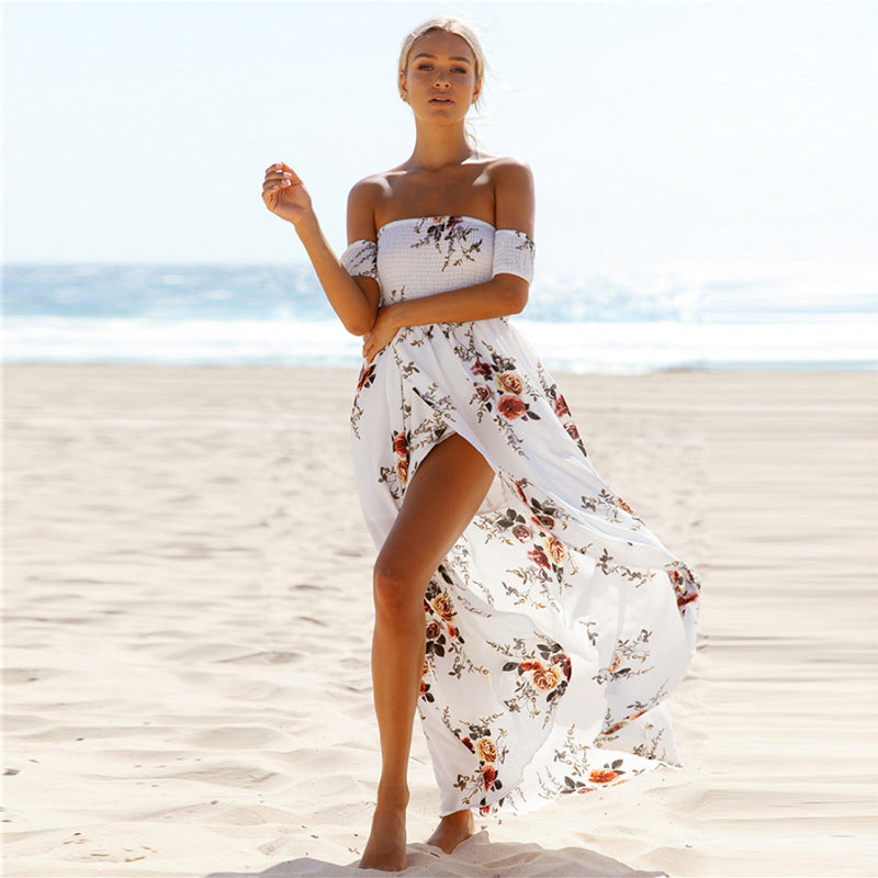 Off shoulder beach summer dresses - THEGIRLSOUTFITS