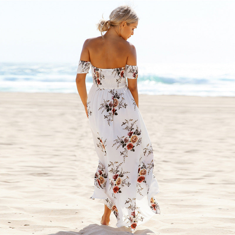 Off shoulder beach summer dresses - THEGIRLSOUTFITS