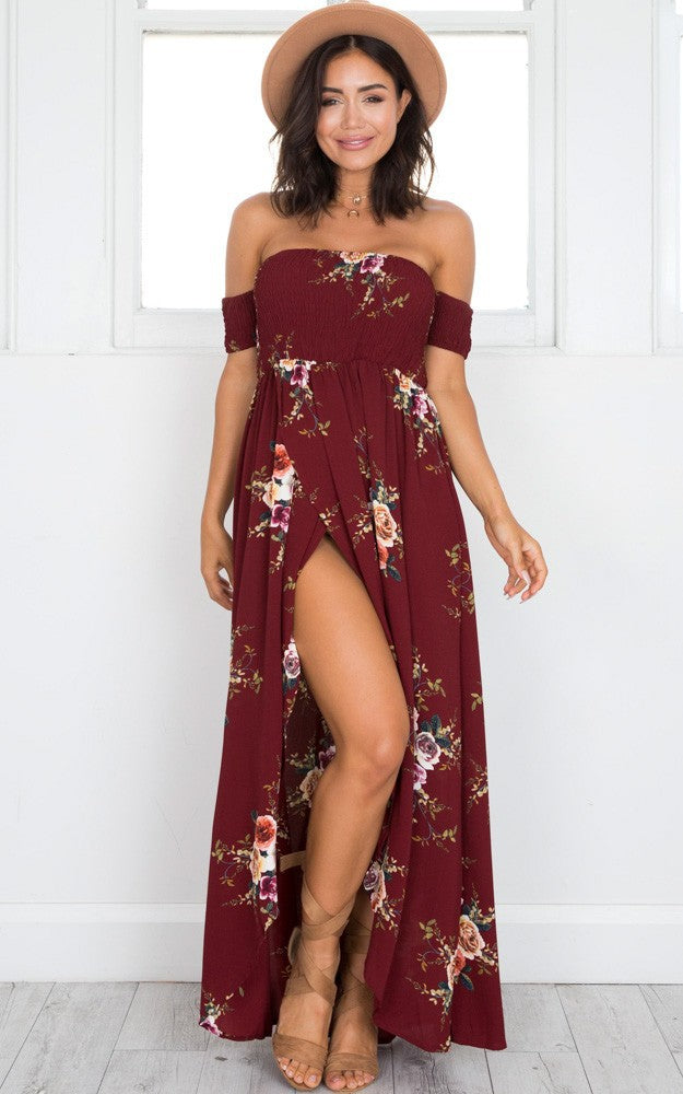 Off shoulder beach summer dresses - THEGIRLSOUTFITS