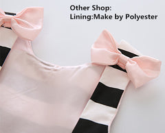Holiday Black and White with Bow Kids - THEGIRLSOUTFITS