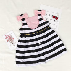 Holiday Black and White with Bow Kids - THEGIRLSOUTFITS