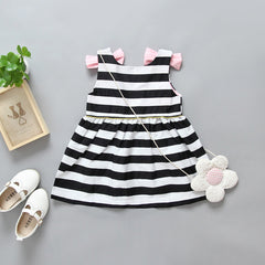 Holiday Black and White with Bow Kids - THEGIRLSOUTFITS