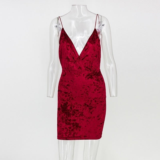 velvet Sleeveless Night Club - THEGIRLSOUTFITS