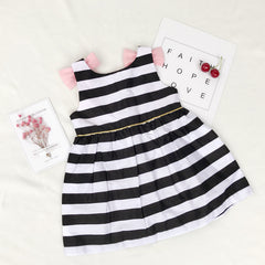 Holiday Black and White with Bow Kids - THEGIRLSOUTFITS