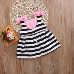 Holiday Black and White with Bow Kids - THEGIRLSOUTFITS