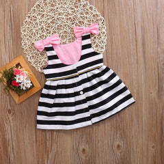 Holiday Black and White with Bow Kids - THEGIRLSOUTFITS