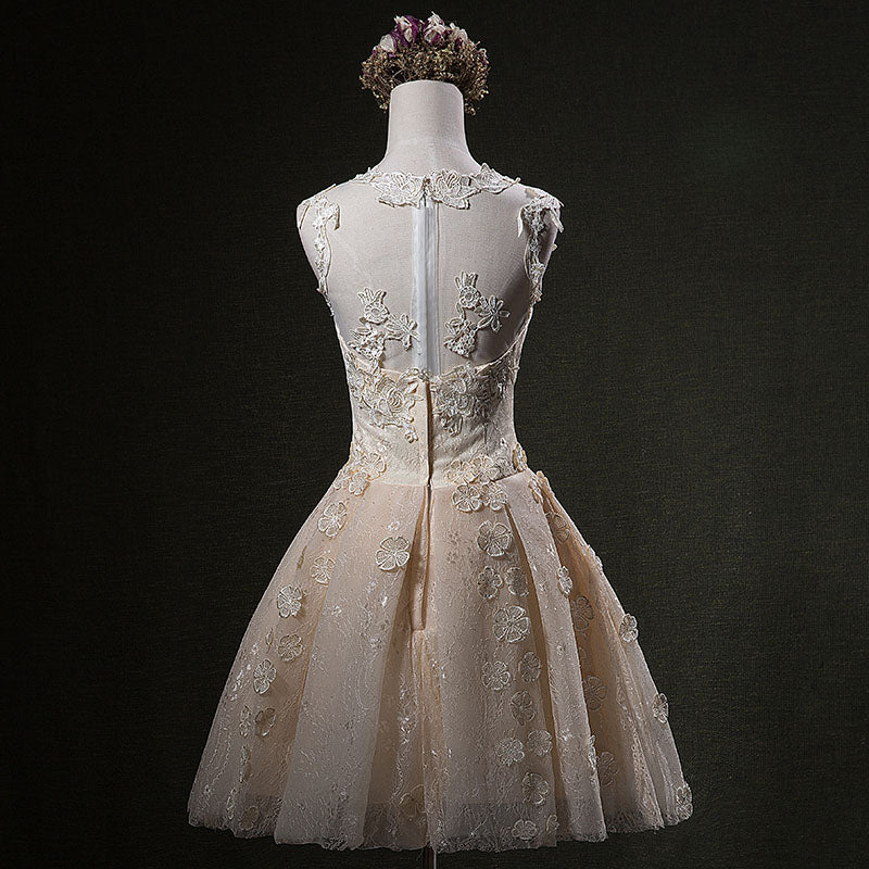A-line Lace Applqiue - THEGIRLSOUTFITS