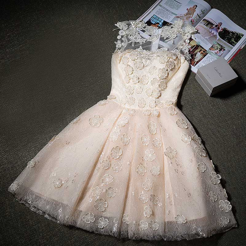 A-line Lace Applqiue - THEGIRLSOUTFITS