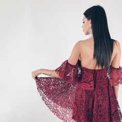 Sexy Off shoulder Slash neck - THEGIRLSOUTFITS