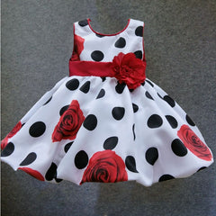 sleeveless princess floral vestido infantil - THEGIRLSOUTFITS
