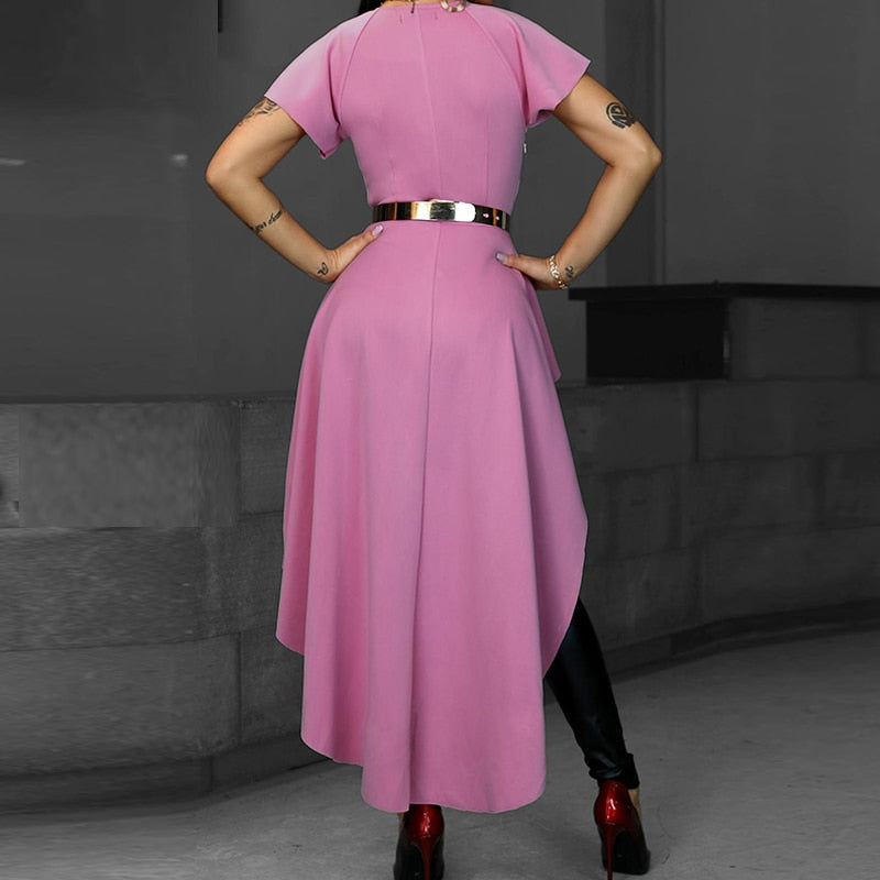 V-Neck Flouncing Ruffles - THEGIRLSOUTFITS
